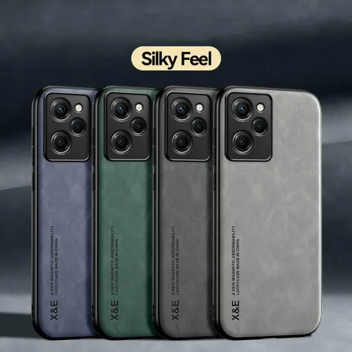 Miniatura 7 de Kepuch Funda Silklike para Xiaomi Poco X5 Pro 5G/Redmi Note 12 Pro Speed - Cubierta De Parachoques Placa De Metal Incorporada Para Xiaomi Poco X5