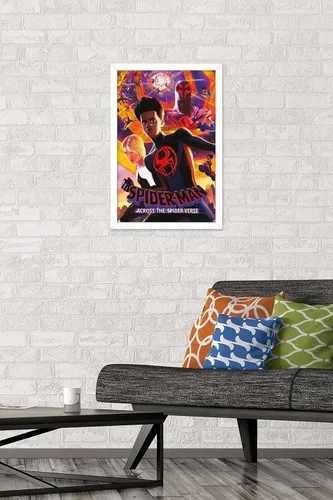 Miniatura 2 de Marvel Spider-Man: Across The Spider-Verse - Póster de pared de hoja del grupo uno, 22.4 pulgadas de largo x 14.7 pulgadas de ancho, versión Versión