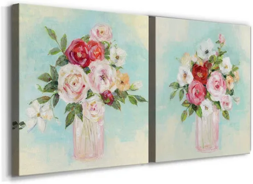 Miniatura 2 de Renditions Gallery Arrangement of Spring I - Arte de pared, decoración en lienzo de alta calidad con envoltura de galería, listo para colgar, 10
