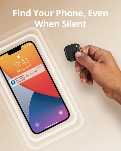 Miniatura 6 de eufy Security de Anker SmartTrack Link (negro, paquete de 1), no compatible con Android, funciona con Apple Find My (solo iOS), buscador de llaves