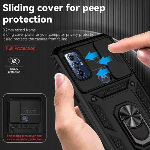 Miniatura 2 de SunStory Funda compatible con Motorola Moto G Play 2023, Moto G Pure, funda Moto G Power 2022 con protector de pantalla HD, cubierta de cámara