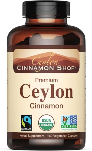 Miniatura 9 de Ceylon Cinnamon Shop Suplemento orgánico de canela de Ceilán (100% certificado), 90 cápsulas