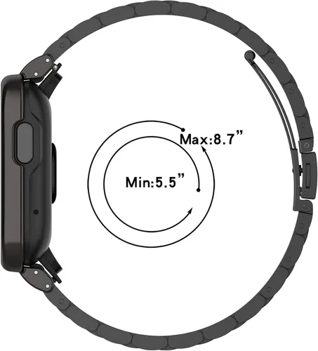 Miniatura 6 de Senter Correa de repuesto de acero inoxidable con marco Meatl para reloj inteligente Redmi Watch 2 Lite