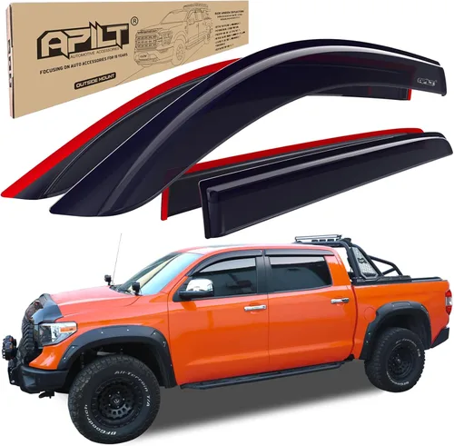 Miniatura 10 de Protectores de lluvia de montaje exterior, viseras de ventana para Chevrolet (Chevy) Equinox 2018-2024, deflectores de ventilación de viento