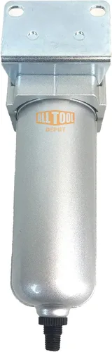 Miniatura 5 de 1/2 "NPT Heavy Duty Filtro de partículas de grado industrial/trampa de agua para líneas de aire comprimido de compresor de aire, 5u con cuenco