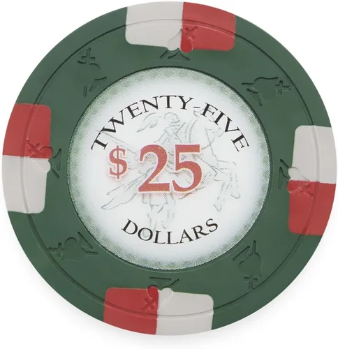 Miniatura 14 de Claysmith Gaming Paquete de 50 fichas de póquer Poker Knights, compuesto de arcilla pesada de 0.48 oz
