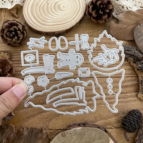Miniatura 3 de Lapoo Troquel de corte de metal para álbumes de recortes, marco de fondos 3D, troqueles de corte para manualidades, decoración de tarjetas de papel