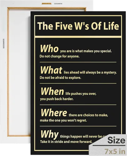 Miniatura 71 de Decoración de pared motivacional – Arte para colgar en la oficina, lienzo de reglas de trabajo, decoración de pared inspiradora, obra de arte En