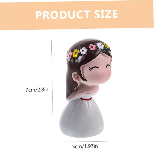 Miniatura 2 de Homoyoyo Magdalena 1 par de figuras miniatura para parejas, muñecas de pareja de besos, mini resina para niños y niñas, muñecas de boda