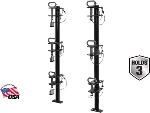 Miniatura 2 de Buyers Products LT18 Estante con Bloqueo para Recortadora de Bordes de Paisaje de 2 Canales para Remolques y Camiones Comerciales que Sostiene 2
