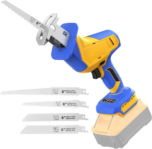 Sierra de Vaivén Inalámbrica Compatible con Batería Dewalt 20V (Batería no incluida) Sierra Sawzall Inalámbrica para Corte de Madera/Metal/PVC con