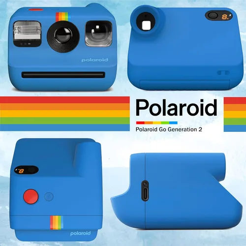 Miniatura 4 de Polaroid Go Generation 2 - Mini cámara de película instantánea, azul (9147), solo compatible con Go Film