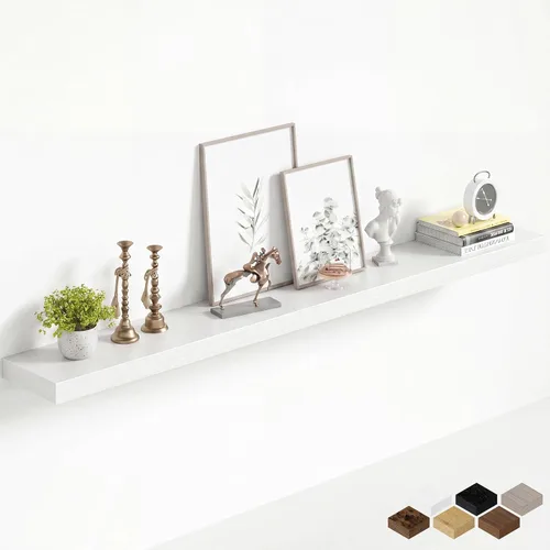 Miniatura 47 de Fun Memories Estantes flotantes de 16 pulgadas para pared, estantes de 8 pulgadas de profundidad para baño, dormitorio, cocina, montaje en pared