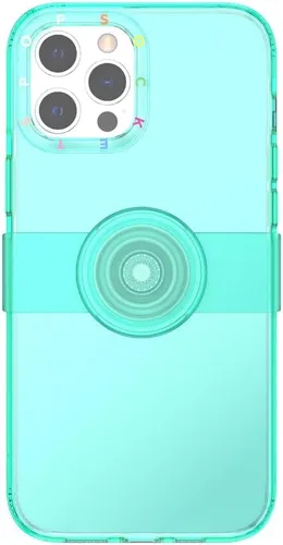 Miniatura 3 de PopSockets Funda para iPhone 12 Pro Max con agarre y deslizamiento para teléfono, funda para iPhone 12 Pro Max, menta verde