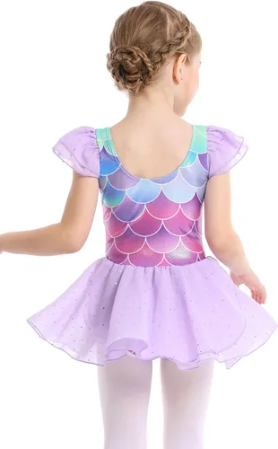 Miniatura 2 de MdnMd Leotardos de ballet para niñas pequeñas con falda, vestidos de baile, tutú y bailarina
