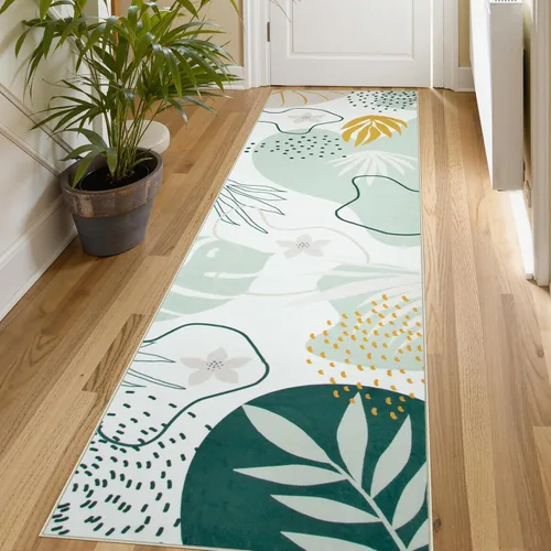 Miniatura 61 de Lahome Alfombra de pasillo rosa - Alfombra de 2x7, alfombra antideslizante lavable para baño, alfombra ligera para piso, alfombras para pasillo