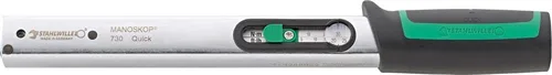 Miniatura 5 de Stahlwille Llave dinamométrica 730, tamaño 2, 4-20Nm, inserto de 0.354x0.472 in, 7.047 in de largo, con portaherramientas para herramientas