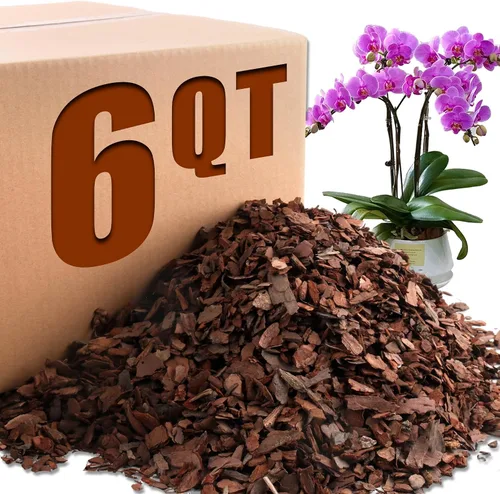 Miniatura 8 de AVALUTION Corteza para macetas de orquídeas: corteza de orquídea orgánica de 3 cuartos para plantas, todos los chips de madera de corteza de pino