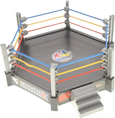 Miniatura 6 de Smack, anillo de escenario de lucha libre con 12 figuras mejoradas de 6 x 6 pulgadas