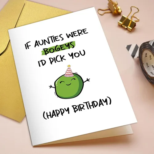 Miniatura 4 de Qiliji Divertida tarjeta de cumpleaños para tía, tarjeta de cumpleaños humorística para tía, tarjeta de feliz cumpleaños de sobrina sobrino, If
