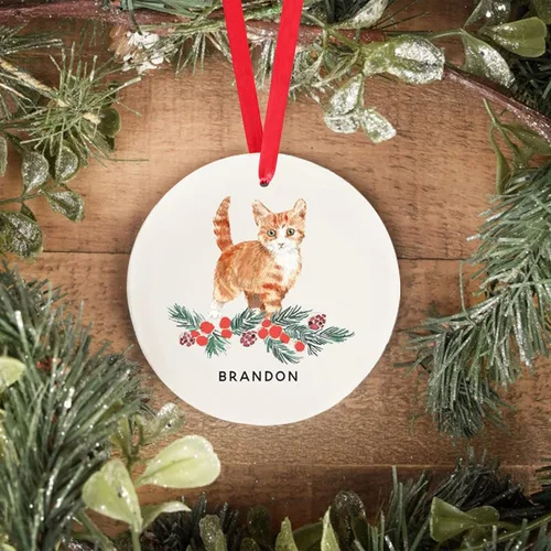 Miniatura 4 de Adorno personalizado para perro, adorno de Navidad personalizado Golden Retriever, regalos personalizados para amantes de las mascotas, regalos