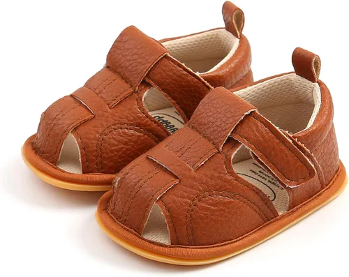 Miniatura 4 de RVROVIC Sandalias para bebés niños y niñas, zapatos de verano de primera calidad para exteriores, ligeras, suaves, antideslizantes, suela para niños