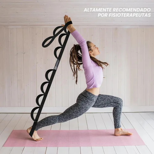 Miniatura 5 de A AZURELIFE Premium Durable Stretch Straps with Loops, Stretching Strap for Physical Therapy, Multi-Loop Yoga Strap Fitness Exercise Strap for Yoga