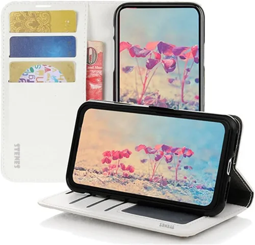 Miniatura 3 de Bling - Funda tipo cartera para teléfono compatible con Samsung Galaxy S22 Ultra, elegante funda de cuero con diseño de flores de mariposa y rosas