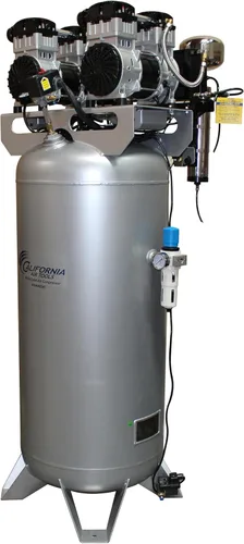 Miniatura 7 de California Air Tools CAT-60040CAD Compresor de aire ultrasilencioso y sin aceite de 4.0 HP, tanque de acero de 60 galones, nivel de ruido de 75 dBA