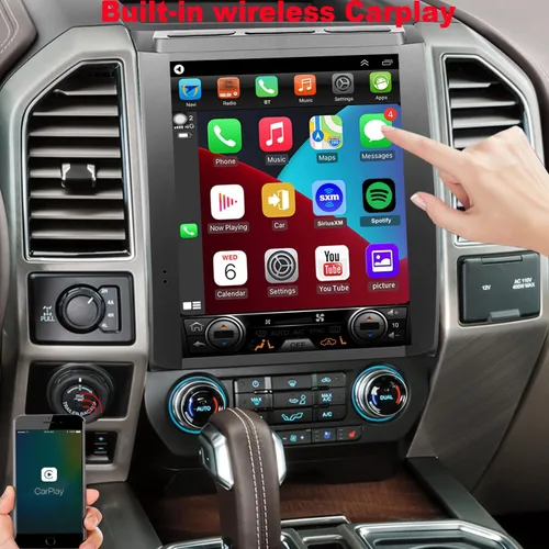 Miniatura 4 de Para Ford F150 Radio Actualización 2015 2016 2017 2018 Camiones Accesorio Estéreo Reemplazo 8core CPU 12.1 pulgadas IPS Pantalla táctil Construido