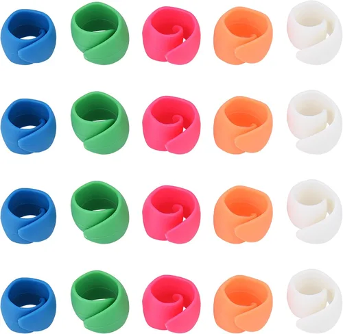 Miniatura 6 de Simthread 20 piezas Soportes de Hilo Mejorados/Abrazaderas de Carrete Compatibles con carretes más grandes - Mantiene el Carrete de Hilo Limpio y 20