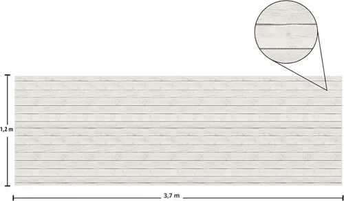 Miniatura 5 de Teacher Created Resources Tablero de anuncios en rollo de madera blanca Better Than Paper (77366)
