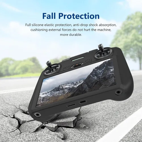 Miniatura 4 de Writiany Funda protectora de silicona RC 2, RC 2 Mini 4 Pro Controller Funda protectora para DJI Mini 4 Pro/DJI Air 3 Accesorios (negro)