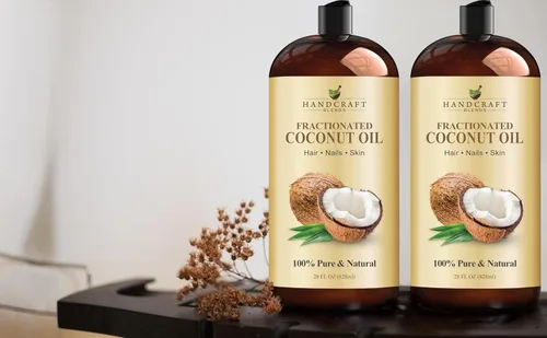 Miniatura 6 de Handcraft Blends Aceite de coco fraccionado, 28 onzas líquidas, 100% puro y natural, aceite portador de alta calidad para piel y cabello, cabello