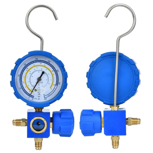 Miniatura 7 de Juego de colector de CA, herramienta profesional de refrigeración de aire acondicionado de baja presión con espejo visual para técnicos de HVAC