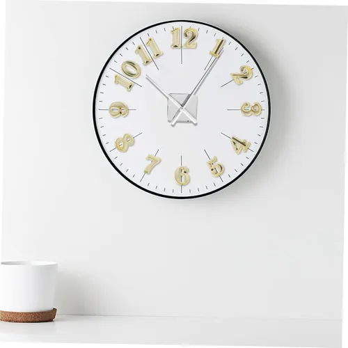 Miniatura 5 de 5 juegos de reloj de placa de número digital reloj de pared digital número romano pared números de cuarzo decorativo bricolaje decoración árabe