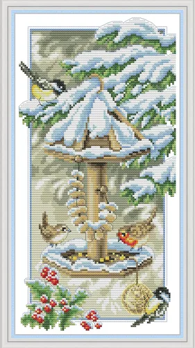 Miniatura 12 de ITSTITCH Kits de punto de cruz estampados para principiantes, gama completa de punto de cruz con patrón preimpreso para niños o adultos, kits