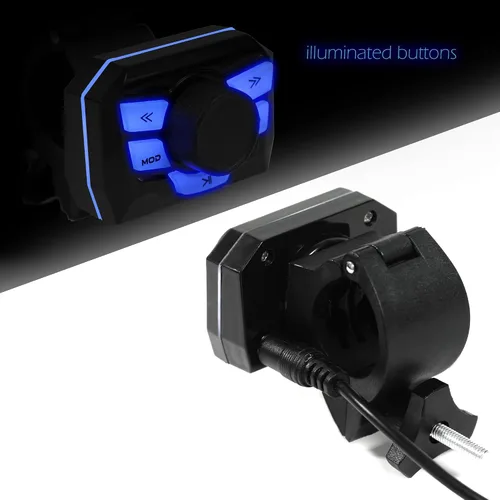 Miniatura 7 de GoHawk Altavoces para Motocicleta Bluetooth, Altavoces Impermeables y Sistema de Sonido de Audio con Amplificador, Resistente a la Intemperie, Radio