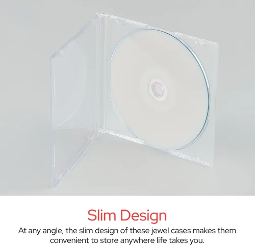 Miniatura 3 de Verbatim - Estuches para CD, DVD y Blu-Ray transparentes, delgados, 5.2 mm – Paquete de 25