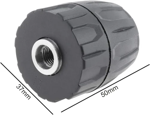 Miniatura 2 de ChgImposs Portabrocas sin llave de 3/8 pulgadas, aire/eléctrico/inalámbrico 1/32-3/8 pulgadas 24 UNF 0.031-0.394 in rápido, adaptador