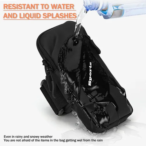 Miniatura 7 de Muñequera para teléfono celular, ajuste universal, resistente al agua, transpirable, soporte para teléfono para correr, ciclismo, escalada