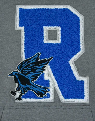 Miniatura 6 de Harry Potter Hogwarts Ravenclaw R Patch Logo Premium HoodyHoodie Black