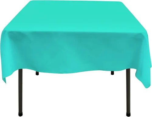 Miniatura 44 de GEFEII Servilletas de tela de poliéster sólido de 18 x 18 pulgadas para cocina, mantel rectangular cuadrado redondo para bodas, fiestas