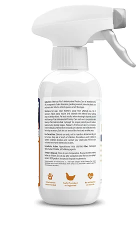 Miniatura 3 de Vetericyn Plus Spray para el Cuidado de Aves de Corral Ayuda Curativa y Reparación de la Piel para Heridas de Pollo, Lesiones por Picoteo