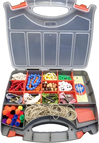 Miniatura 6 de Estuche organizador de almacenamiento de doble cara de lujo con 36 compartimentos, se utiliza como caja de aparejos, caja de herramientas