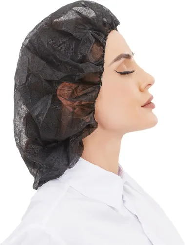 ZMDREAM Hair Nets Disposable Bouffant Cap for Food Service Beauty Latex Free Negro