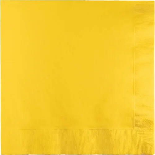 Miniatura 39 de Creative Converting 663276B Toque de color - Servilletas de papel de 2 capas para almuerzo (50 unidades), dorado brillante, 16.5 cm x 16.5 cm Oro