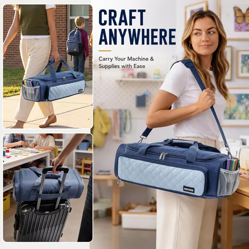 Miniatura 7 de IMAGINING Carrying Case Bag for Cricut Explore 5, Large Opening Storage for Cricut Accessories and Suppliers