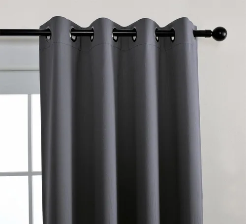 Miniatura 2 de Miuco paneles de cortina de oscurecimiento con arandelas, cortinas opacas con textura para salón, juego de 2