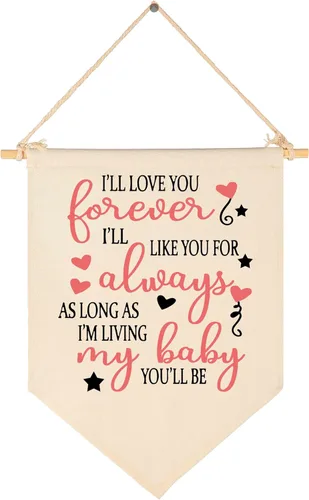 Miniatura 87 de Twinkle Twinkle Little Star - Bandera colgante de lona para pared, regalo para bebé, niños, guardería, habitación de niños, sala de juegos, pancarta